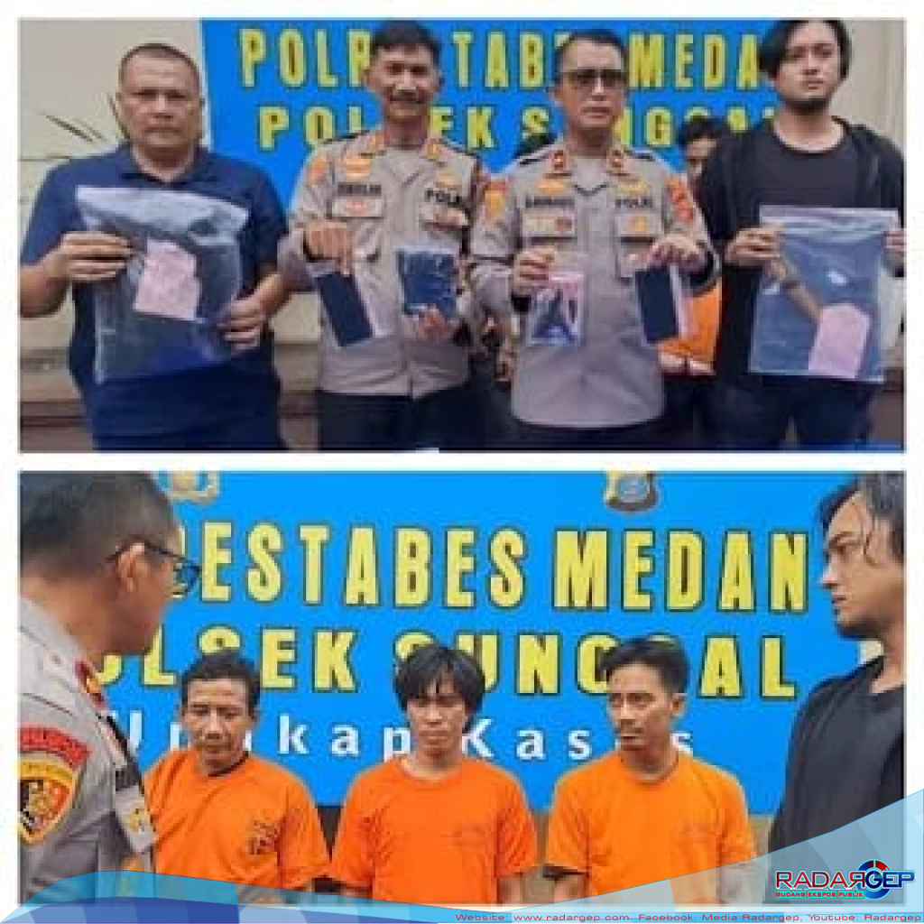 Komplotan Curanmor Lintas Kabupaten Dibekuk Polsek Sunggal, Residivis Kambuhan Jadi Otak Aksi